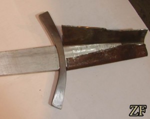 7 рис. процесс изготовления рукояти дюралевого меча