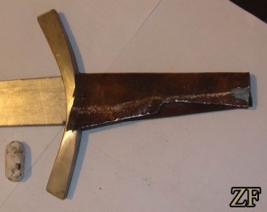 8 рис. процесс изготовления рукояти дюралевого меча