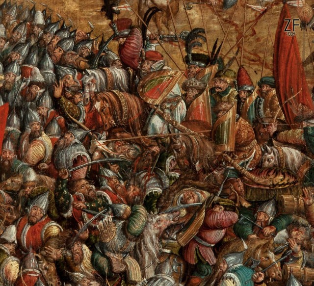 Оршанская битва 1514 года, легкие гусары - щит венгерский тарч, копье венгерское