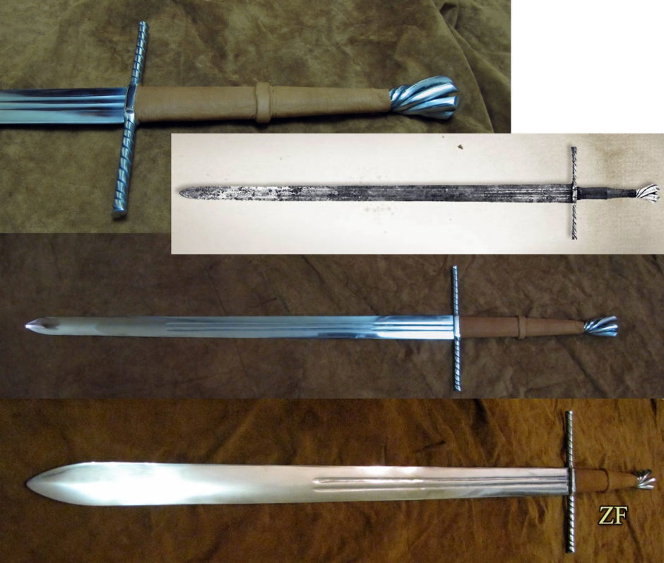 Меч тип XIIIa по Окшотту, найден в Богемии, датируется 1480-1510 гг